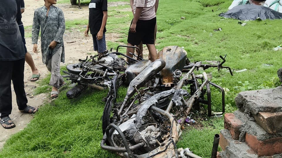 Massive Fire Guts House, Car and Multiple Vehicles Destroyed