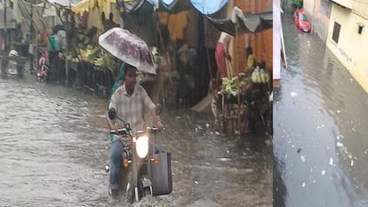 Aligarh city condition after the rain