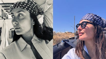 Kareena Kapoor Khan shares her stunning no makeup selfie wearing a headscarves says Loving this bandana