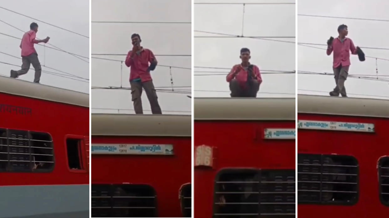 Narmadapuram News: Major accident in Itarsi, youth climbing on the roof of Mangala Express got hit by OHE line
