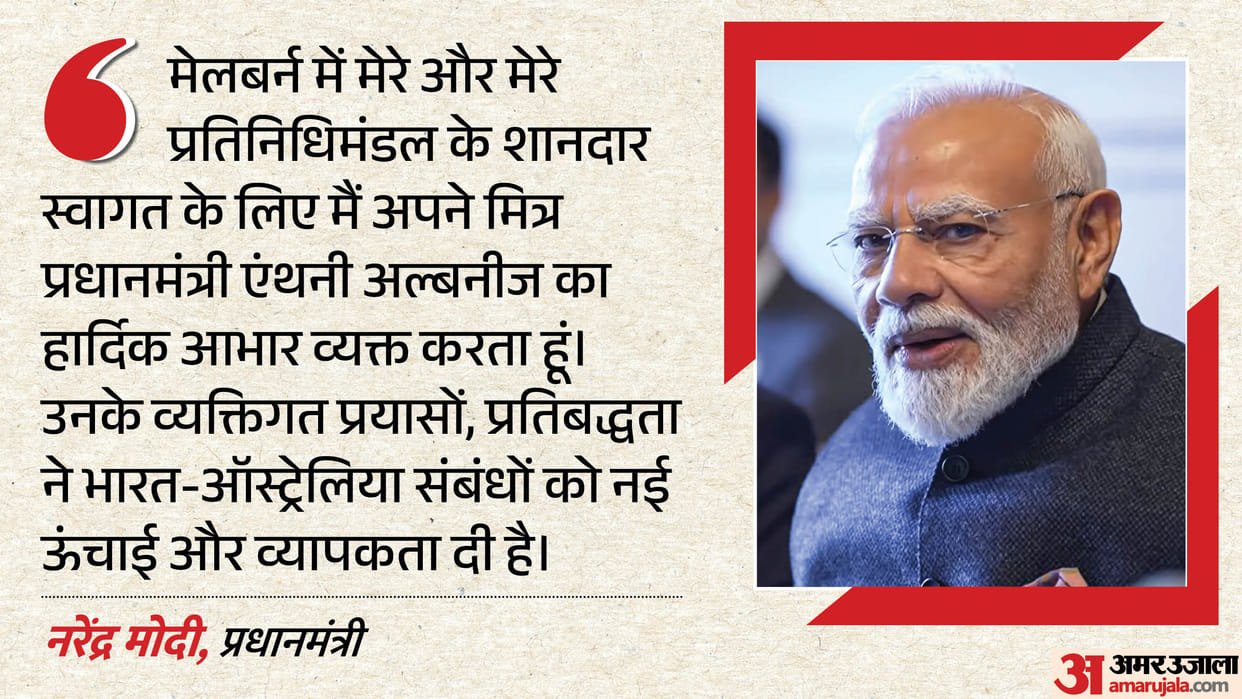 PM Modi in Australia Melbourne Speech fight against terrorism global tensions war Sports and bilateral ties