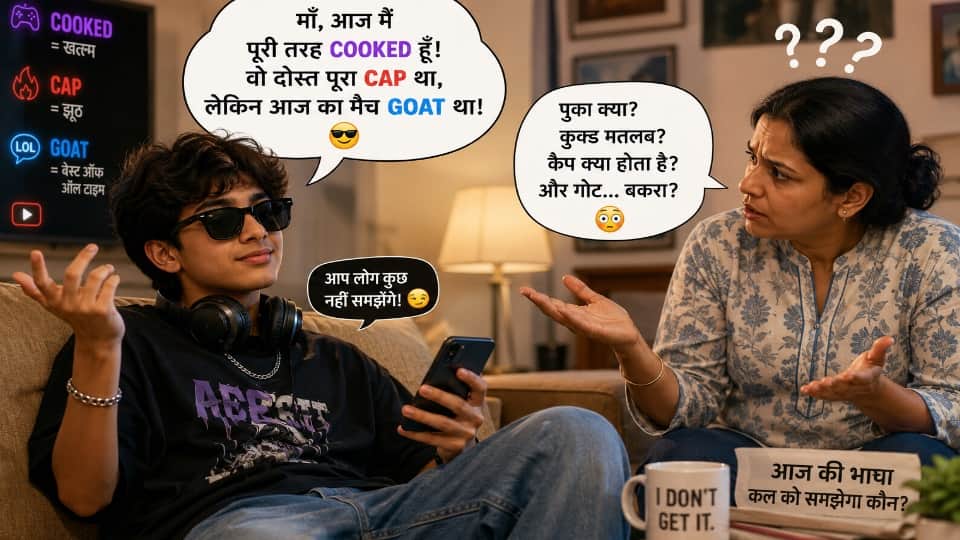 Gen Z lingo Cap cooked GOAT kids speaking digital slang leaving parents completely clueless