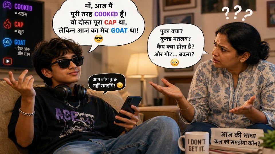 Gen Z lingo Cap cooked GOAT kids speaking digital slang leaving parents completely clueless