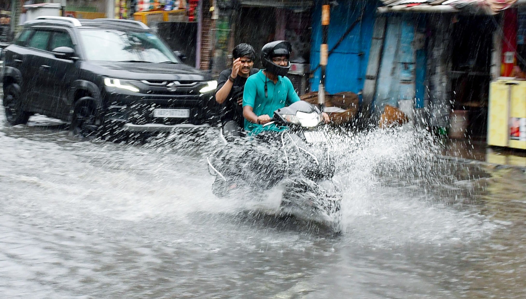 IMD Bad Weather Photos Mumbai Surat Delhi-NCR Rain Road Waterlogging monsoon expose local body wrath picture