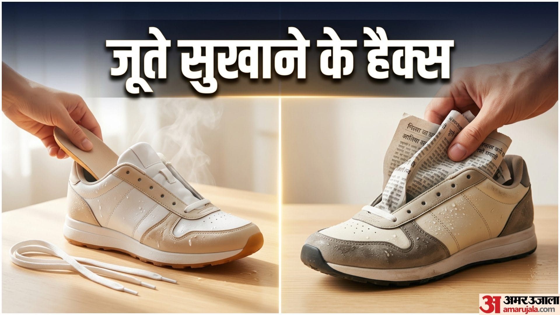 Rainy Season Tips Wet Shoes Dry Hacks in Hindi Barish Me Jute Kaise Sukhaye Disprj