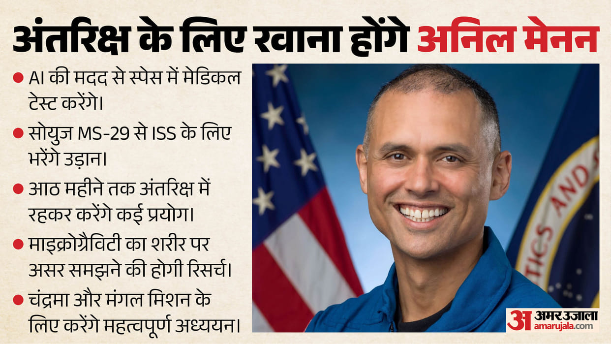 NASA astronaut Anil Menon set to travel to International Space Station on July 14 know his Indian Connection