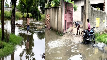 Hathras rain causes water logging