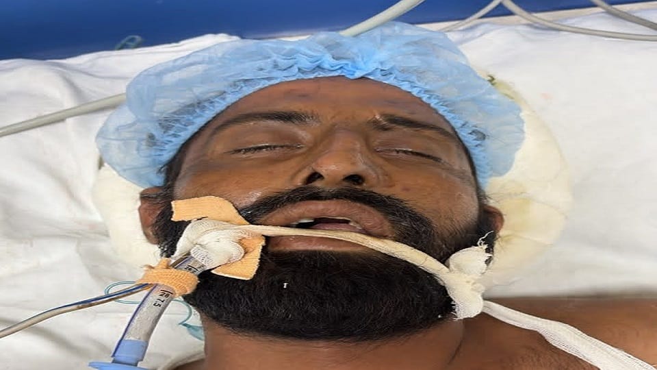 STH doctors treat unidentified injured man in haldwani