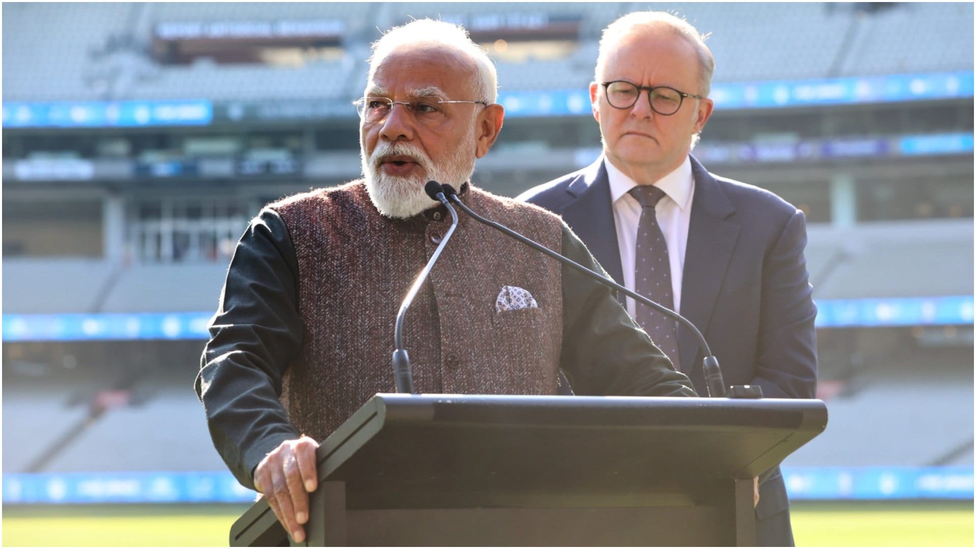 PM Modi, Albanese at MCG Lisa Sthalekar, Steve Waugh, Shane Warne Stand; Launch India-Australia Sports Collab