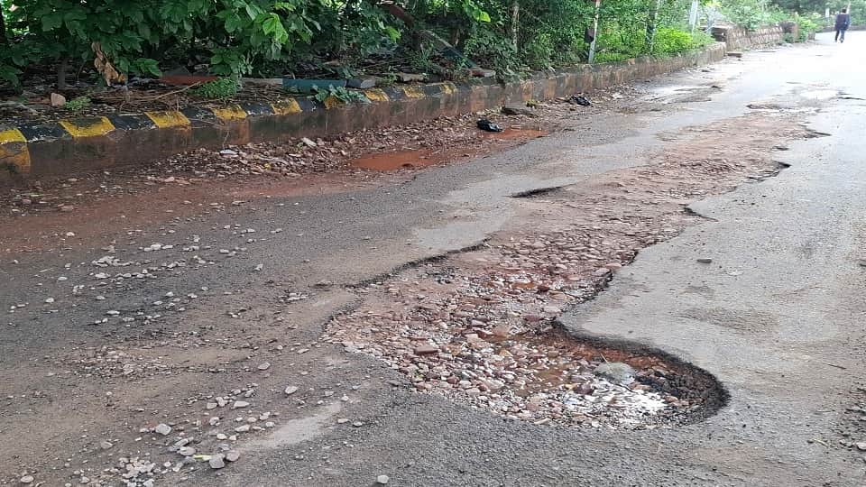 First Monsoon Rain Exposes Cracks in 200 Crore Road Projects