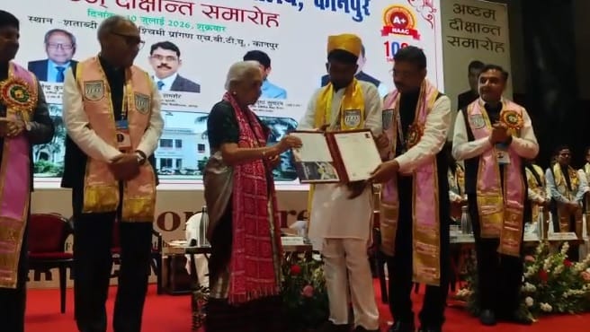 HBTU Convocation 1071 receive degrees and 47 meritorious students are awarded medals