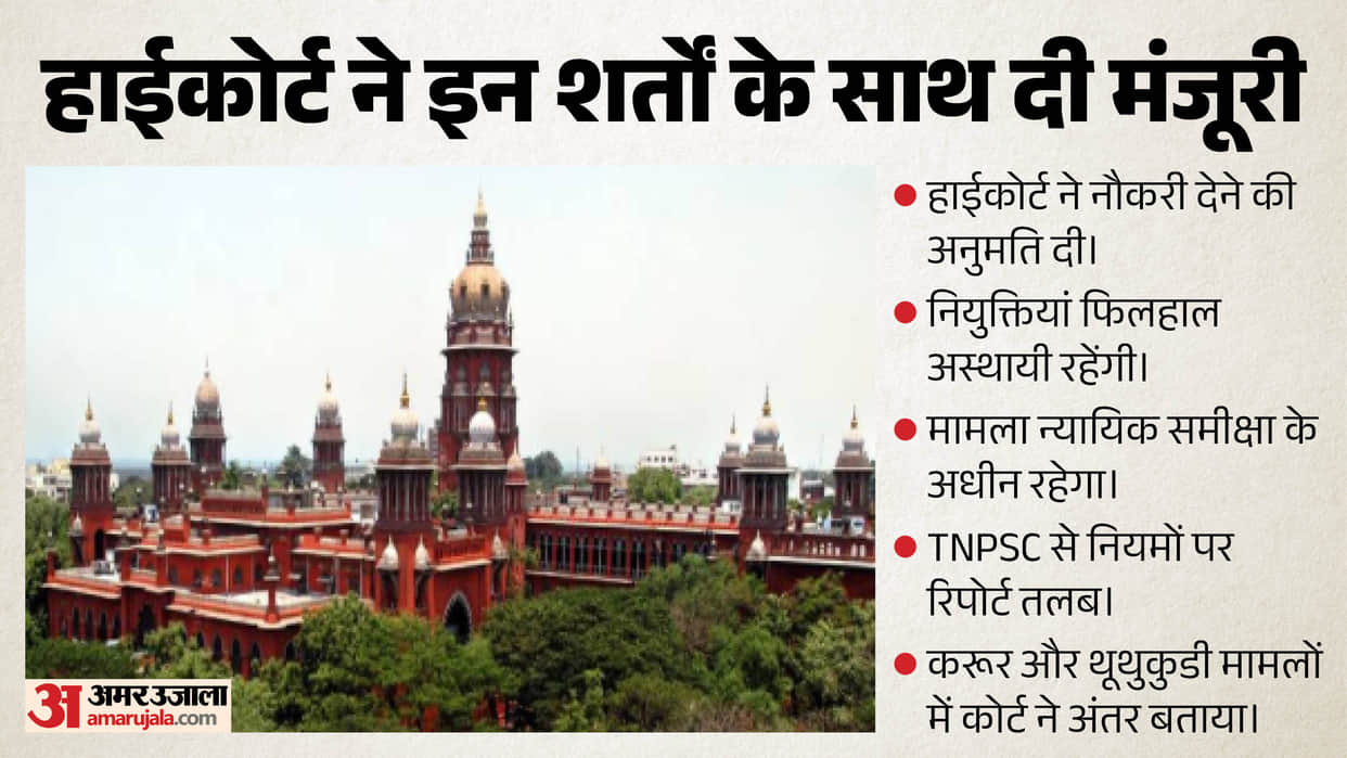 Madras High Court gives green flag to provide government jobs to victims families of Karur Stampede
