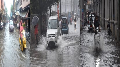 Aligarh rain causes water logging