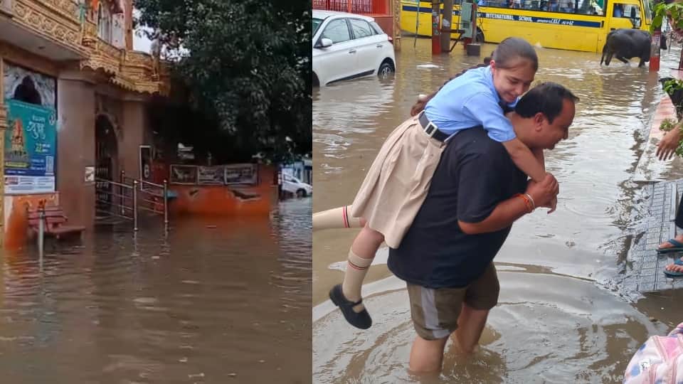 राजपुरा में बरसात से जलभराव