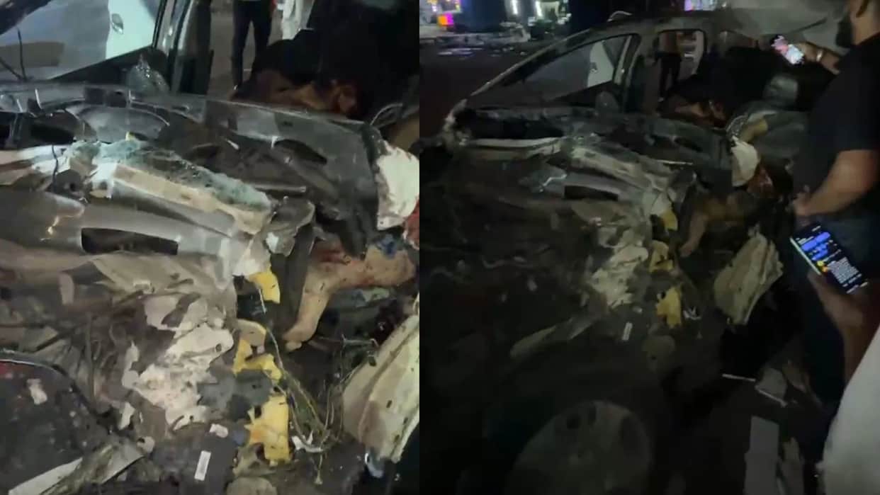 Ajmer Highway accident Out-of-Control Trailer Crushes Car Two Friends Killed on the Spot