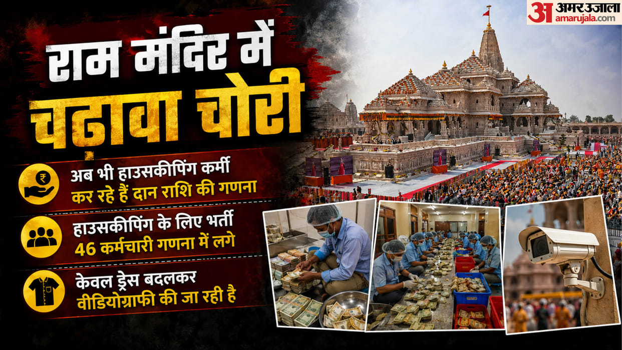 Ram Mandir Donation Scam Housekeeping staff are still calculating the donation amount