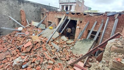 Rain's havoc: Dozens of houses collapsed in Muzaffarnagar, two women died; two horses lost their lives