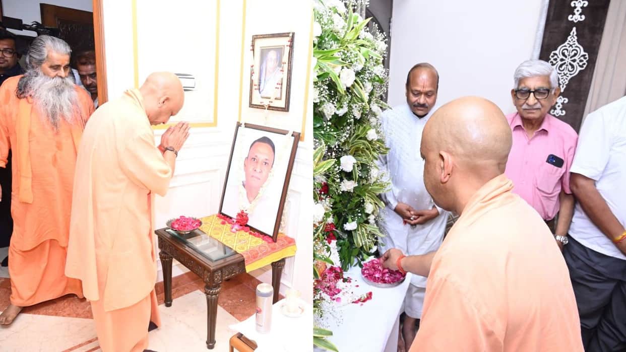 CM Yogi paid tribute to three entrepreneurs-cum-social workers in Gorakhpur