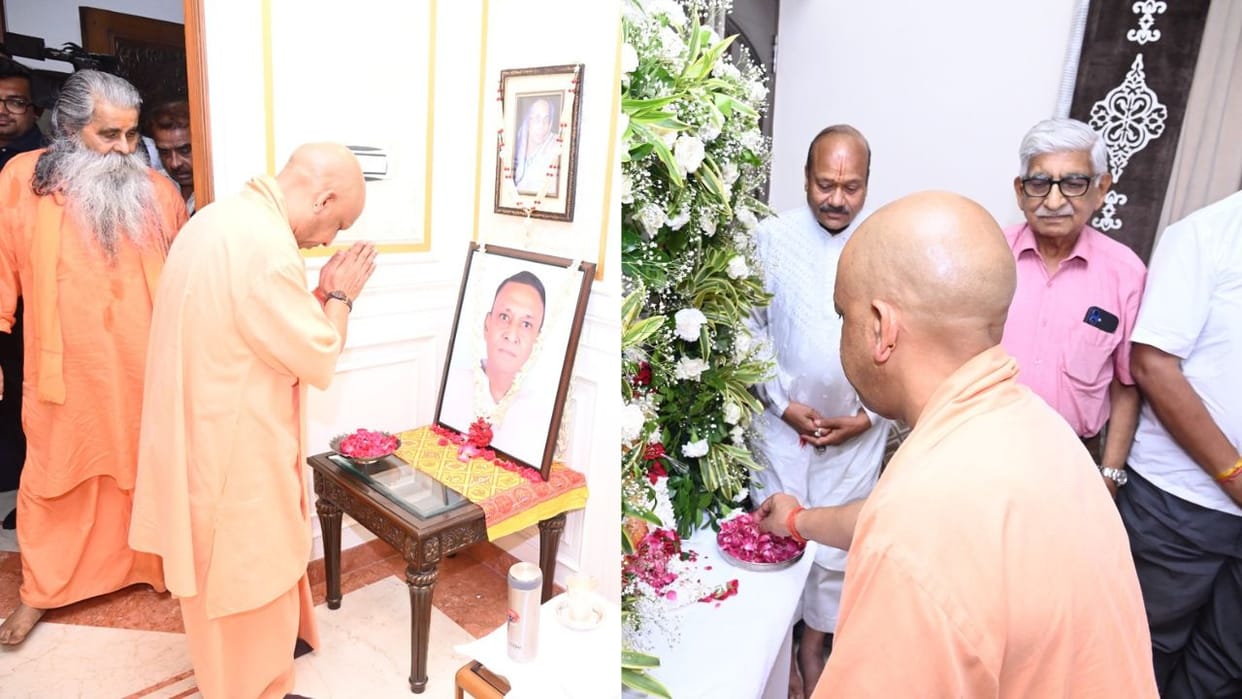 CM Yogi paid tribute to three entrepreneurs-cum-social workers in Gorakhpur
