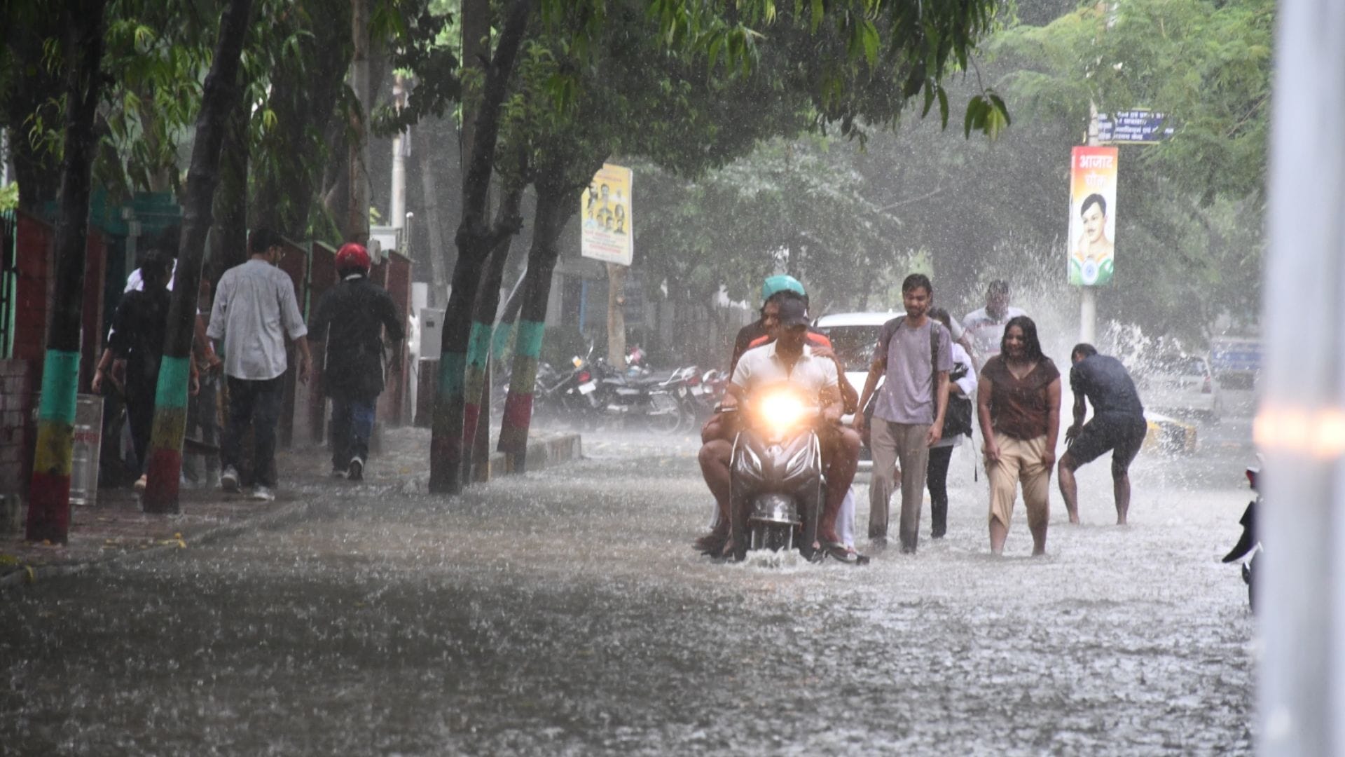 Varanasi rain 29 areas of city submerged water remained logged on roads for hours
