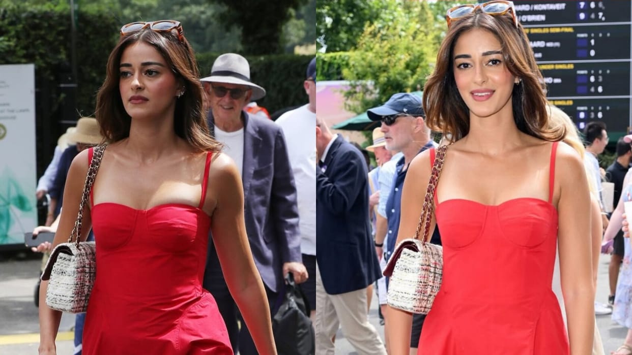 After Priyanka Chopra Ananya Pandey Stole The Show In Stylish Red Dress Look At Wimbledon