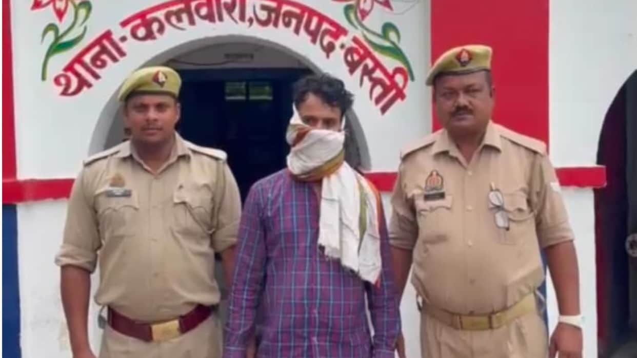 Father arrested for molesting his two minor daughters in Basti; mother had lodged the case.