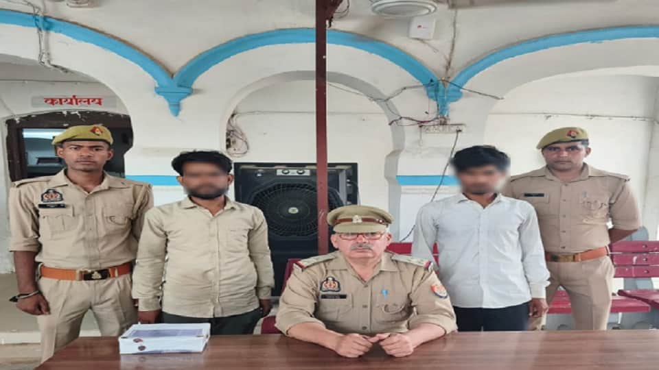 Three accused including a woman arrested in theft case