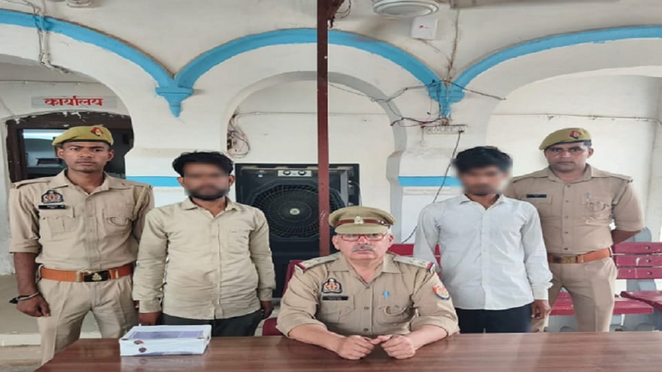 Three accused including a woman arrested in theft case
