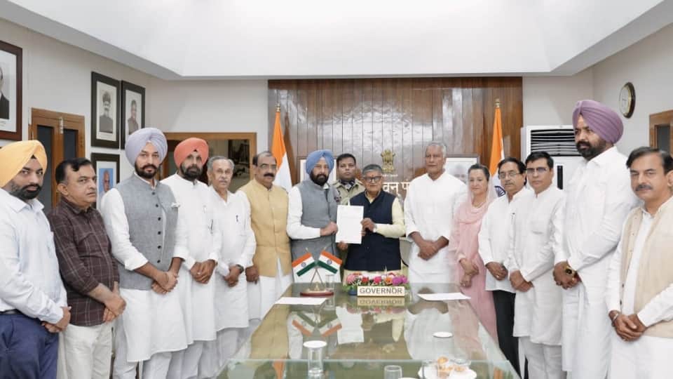 गवर्नर से मिला भाजपा प्रतिनिधिमंडल