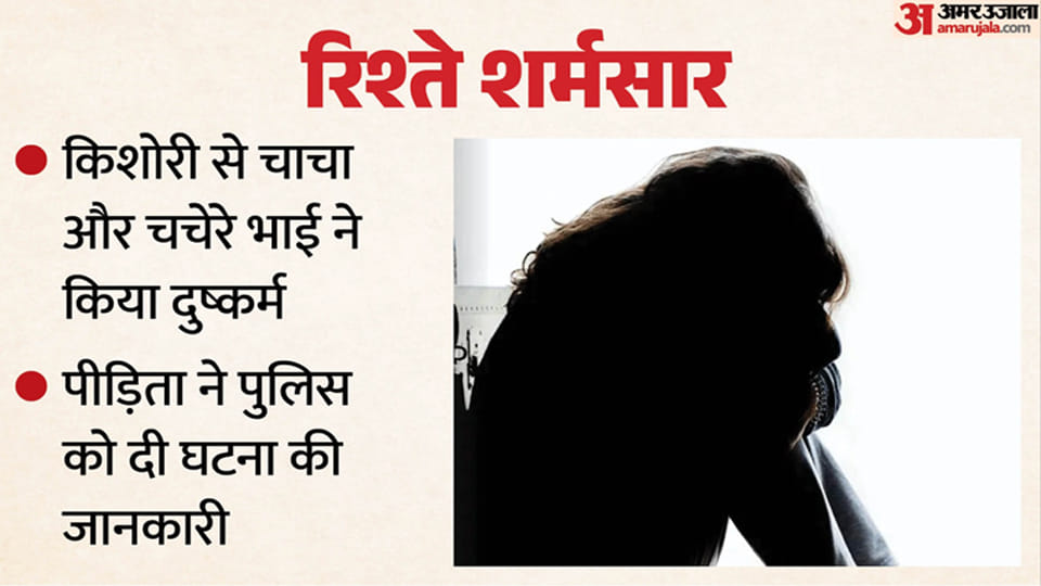 Uncle and cousin Misdeeds teenage girl; case registered