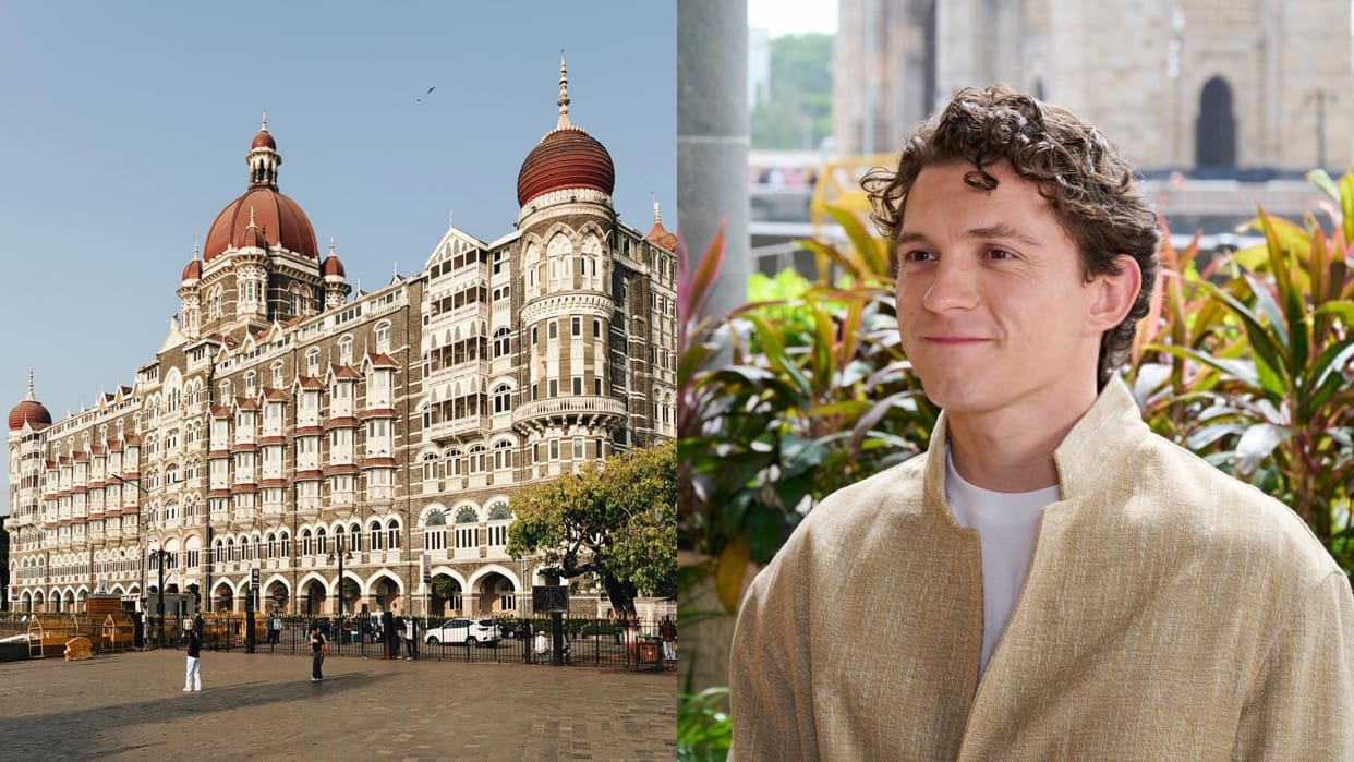 the odyssey star Tom Holland stayed at taj mahal palace tata suite at in mumbai