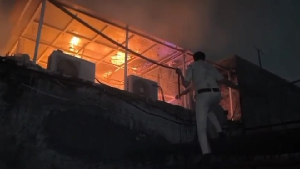Fire in a building at Majlis Park in Delhi's Adarsh Nagar area
