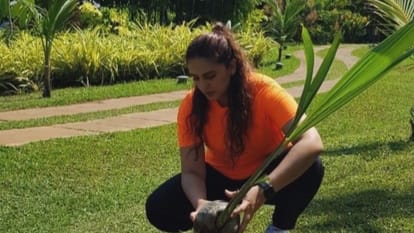 Huma Qureshi Remember Her Mother share photos while planting asks fans to plant tree