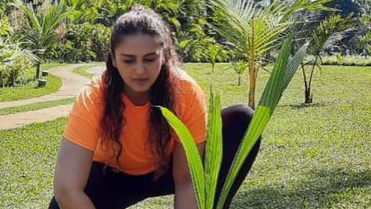Huma Qureshi Remember Her Mother share photos while planting asks fans to plant tree