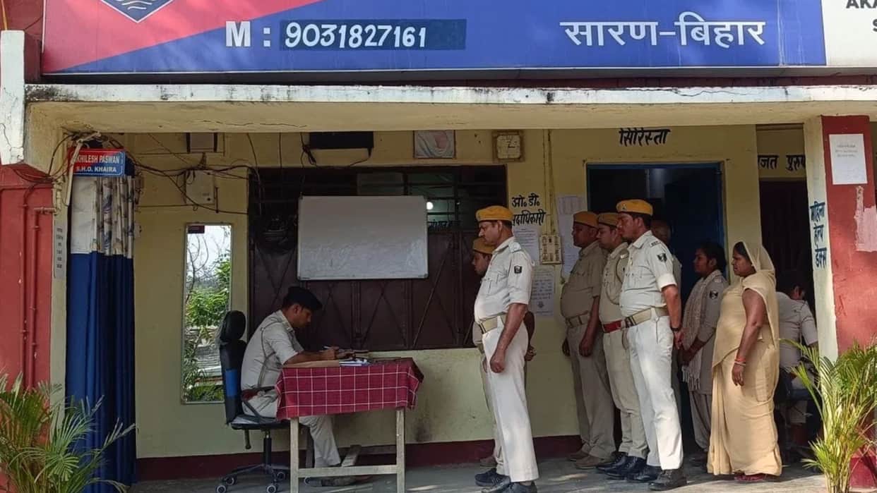 youth was arrested in Chhapra Bihar for misdemeanour a seven year old girl