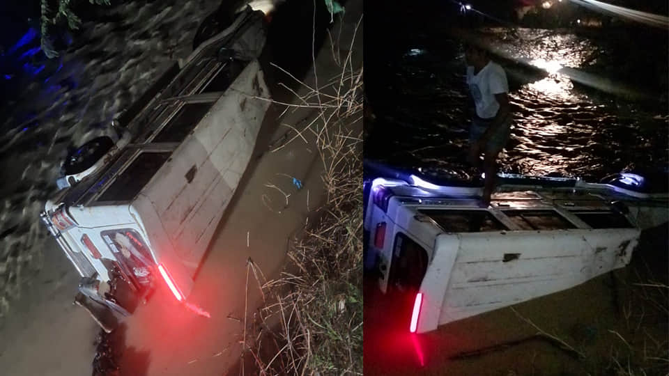 Mahoba: Car carrying wedding guests plunges into Shyama Nala; all safe