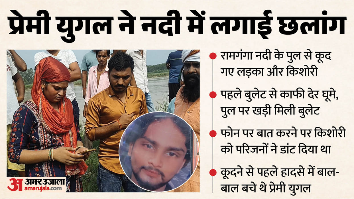 couple committed suicide by jumping off Ramganga River bridge In Moradabad