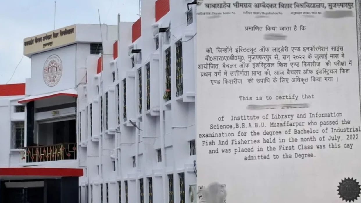 Bihar news studied one subject but received degree in another, after eight month brabu