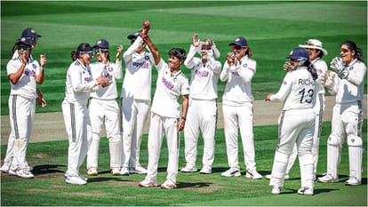 IND W vs ENG W: Indian womens team wins lords test Kranti Gaud Yastika Bhatia Smriti made records and stats