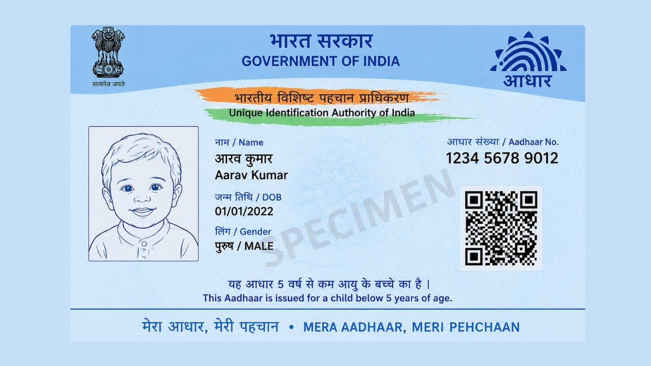 how to apply blue aadhaar for child from home using postinfo app
