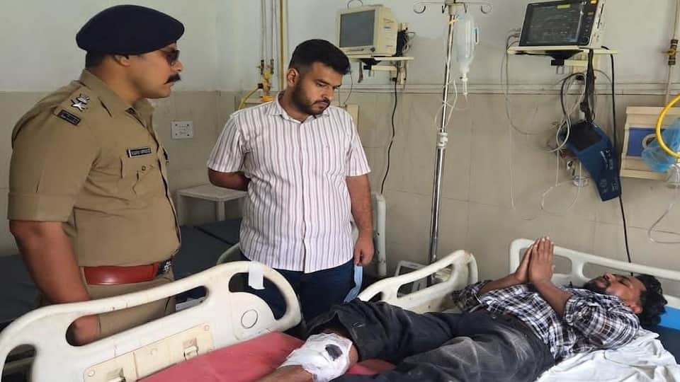 absconding criminal Jitendra Chaudhary shot in the leg