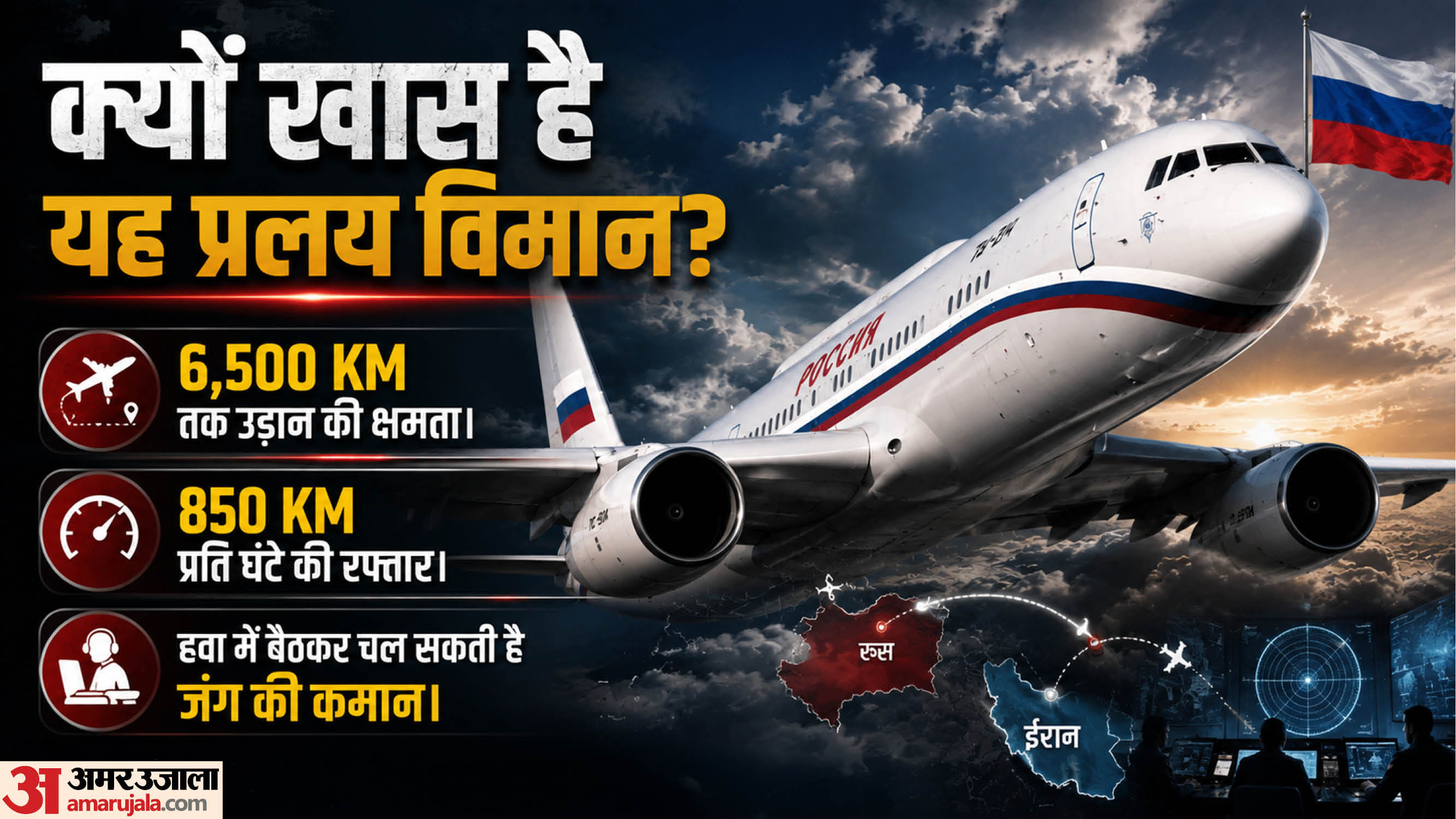 ईरान पहुंचा रूसी विमान