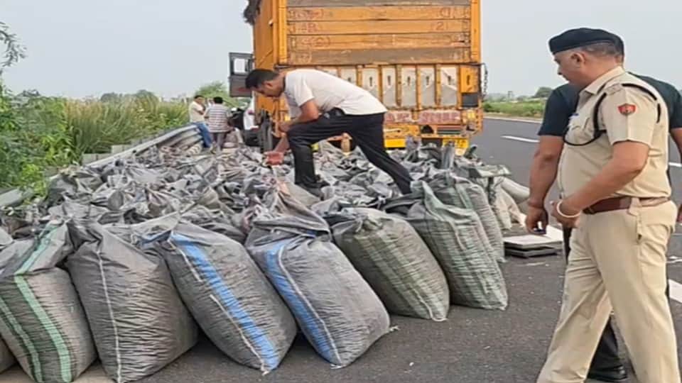 Police seized poppy husk worth ₹3 crore in Kaithal, Haryana.