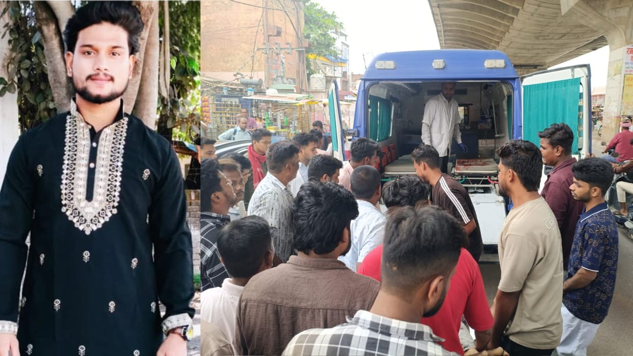 Youth dies and companion critically injured in collision between truck and bike in bhadohi