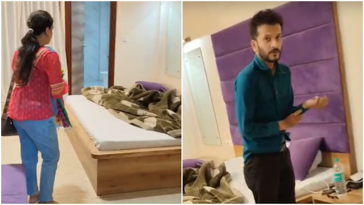 Husband catches wife with lover in hotel creates a massive scene