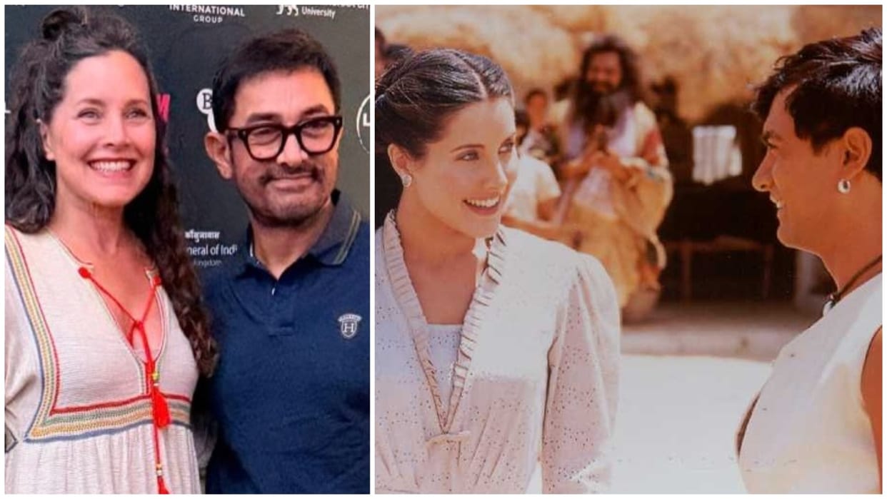 Aamir Khan reunites with Lagaan co star Rachel Shelley at London Indian Film Festival