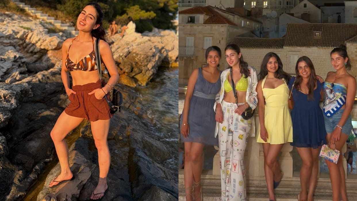 Sara Ali Khan share photos in short dress with childhood friends writes nice note