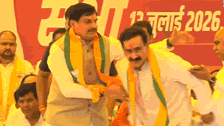 दतिया में मंच पर भावुक हुए नरोत्तम मिश्रा