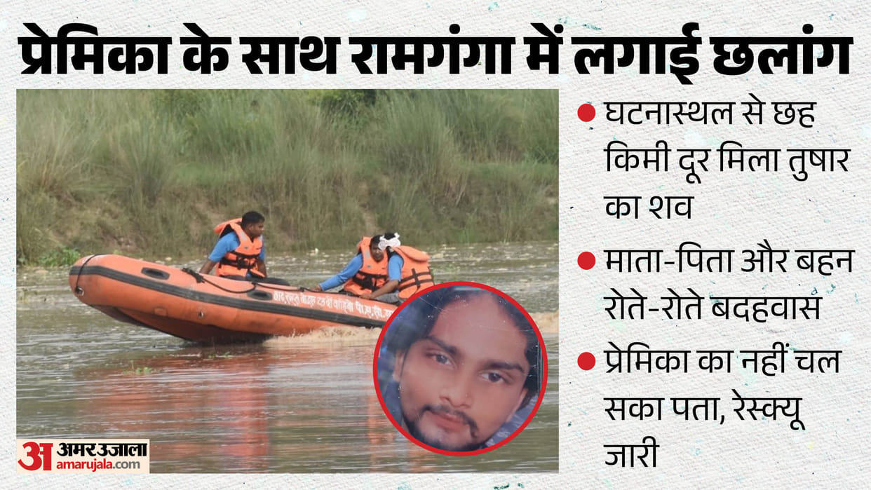 Moradabad Couple Suicide Body of youth who jumped with his girlfriend found 6 km away