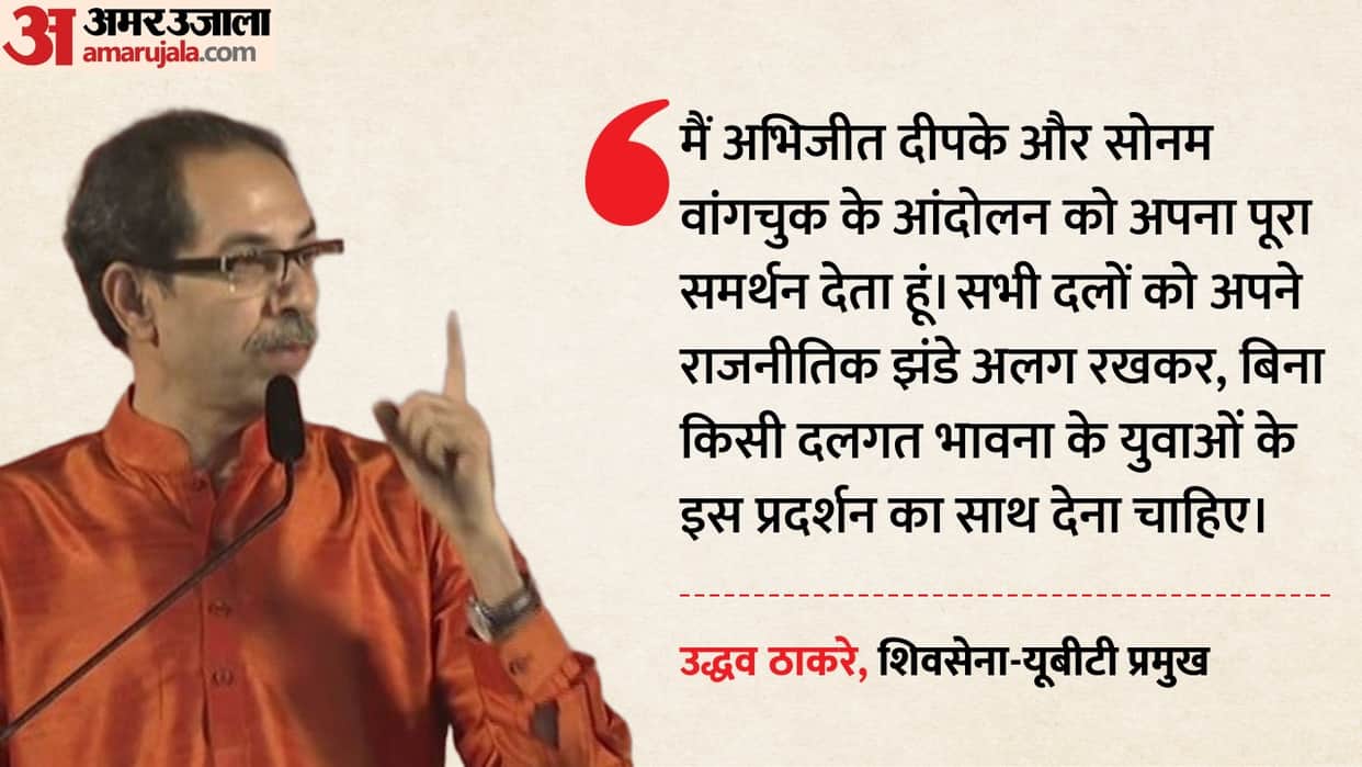 uddhav thackeray backs cjp protest urges sonam wangchuk to end hunger strike over neet